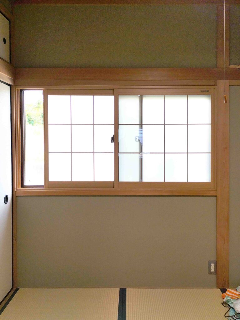 内窓設置後の和室窓
