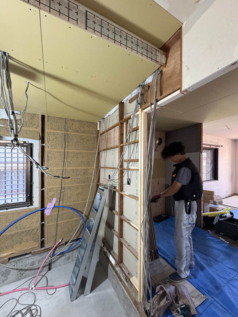池田市　戸建てリノベーション　施行中